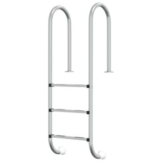 vidaXL Escalera Para Piscina Acero Inoxidable 304 54x38x158 Cm Vidaxl
