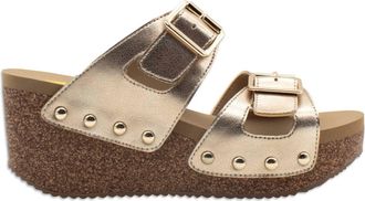 Volatile Womens Gertrude Sandal In Gold