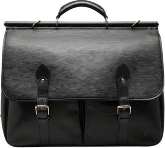 Louis Vuitton Pre-owned Sac Chasse - Dames - Vintage Weekendtas - Zwart - ONE Size - Leer - Vintage