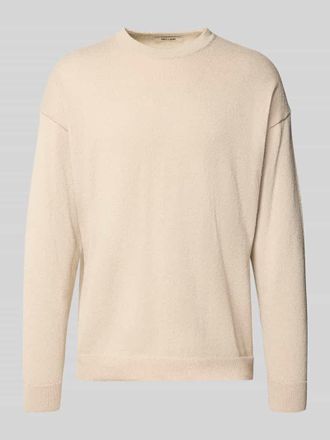 Only & Sons Relaxed Fit Strickpullover mit Baumwoll-Anteil Modell JOB in Beige, Größe XXL