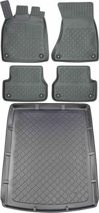 OEM Juego De Alfombrillas Para Coche Y Maletero Para Audi A6 C7 Kombi (de Septiembre De 2011 A Noviembre De 2018)