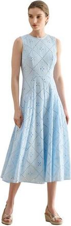 Hobbs London Lexia Embroidered Dress in Paleblue at Nordstrom, Size 16