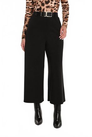 Frank Lyman Design Womens Ponte Gaucho Pants In Black
