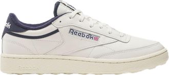 Reebok Mens Club C Golf Sneaker, Chalk/Vintage Chalk/Vector Navy, 42.5