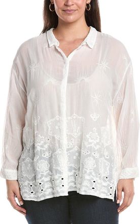 Johnny Was Plus Slim Audrey Button-Down Shirt