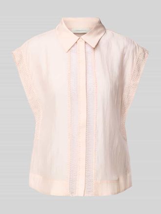 Copenhagen Muse Bluse mit Kapp&auml;rmeln und verdeckter Knopfleiste Modell MOLLY in Hellrosa, Gr&ouml;&szlig;e XS