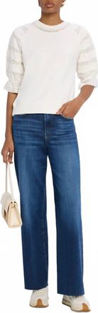 Rails Aggy Puff Sleeve Sweatshirt In Ivory
