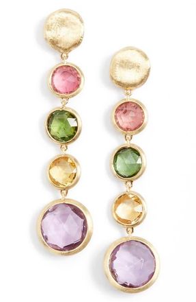 Marco Bicego Jaipur Semiprecious Stone Linear Earrings in Gold at Nordstrom