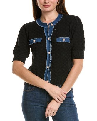 Ellen Tracy Pointelle Cardigan
