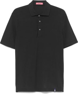 Drumohr Polo con colletto ampio - Nero