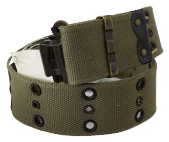 Ermanno Scervino 100% Cotton Rustic gold Buckle Womens Belt