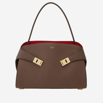 Ferragamo Hug Soft Leather Shoulder Bag