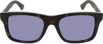 Gucci GG0008S003 Square Full Rim Sunglasses - Brown