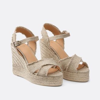 Castaner Espadrilles met sleehak Bromelia