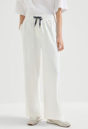 Brunello Cucinelli Pique Track trousers in White at Nordstrom, Size Xx-Small Eu