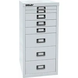 Bisley Serie 29 Multidrawer Din A4 8 Cajones Gris Luminoso