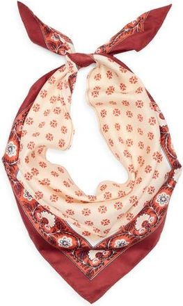 BCBGeneration Block Print Triangular Scarf in Sand at Nordstrom Rack