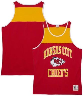 Mitchell & Ness Mens Mitchell & Ness Red/Gold Kansas City Chiefs Heritage Colorblock Tank Top at Nordstrom, Size X-Large