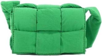 Bottega Veneta Pre-owned Polyamide Shoulder Bag - Dames - Vintage Schoudertas - Groen - ONE Size - Vintage