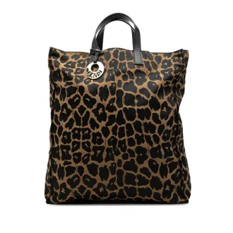 Fendi Pre-owned Fendi Leopard Print Canvas Tote Ladies F1ZCLFCX1XDUL3MU