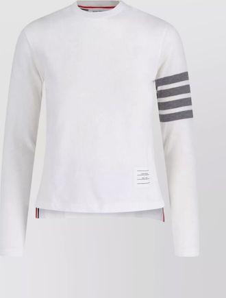 Thom Browne crew neck striped sleeve long sleeves