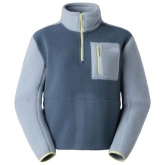 The North Face Yumiori 1/4 Zip Fleecepullover f&uuml;r Damen | blau/grau