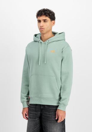 Alpha Industries Hoodie ALPHA INDUSTRIES Basic Hoodie SL, Herren, Gr. 3XL, frost gr&uuml;n, Obermaterial: 80% Baumwolle, 20% Polyester, regular fit, Sweatshirts Hoodie