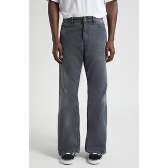 Stockholm Surfboard Club Ralf Distressed Bootcut Pants in Black at Nordstrom, Size X-Large