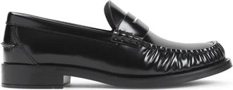 Prada Klassieke Zwarte Leren Loafers - Dames - Loafers - Zwart - 37 EU - Leer - Schoenen