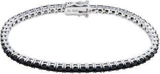 Suzy Levian Pav&eacute; Tennis Bracelet in Black at Nordstrom Rack