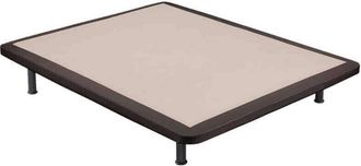 Colchones Aznar Base Tapizada Poli-piel Reforzada 5 Barras Transversales 105x190 Cm - Wengue