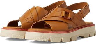 Sorel Rein CBtm Crisscross Sandals Womens Sandals Canyon Gold/Bleached Ceramic : 10.5 B - Medium, Leather
