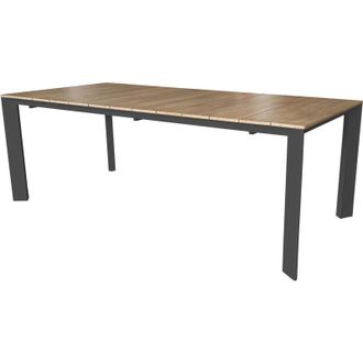 Milani Home Milani Home - fall - tavolo da giardino in alluminio allungabile 215/280x100 effetto legno