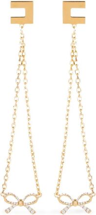 Elisabetta Franchi Orecchini con placca logo - Oro