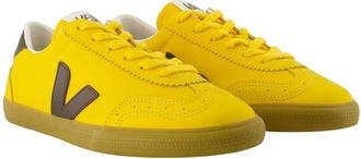 Veja Womens Volley Sneakers Yellow Calfskin