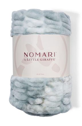 Little Giraffe Cascade Throw Blanket in Morning Mist at Nordstrom