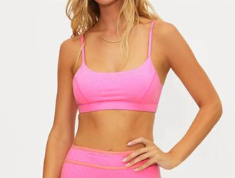 Beach Riot Sara Top In Shoreline Pink