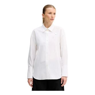 Kenzo Cotton Shirt - Dames - Blouses & Shirts - Wit - Maat: S Katoen