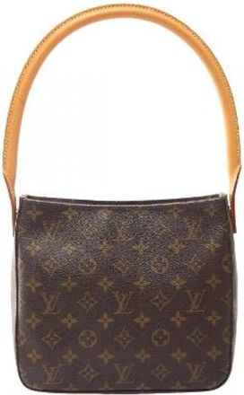 Louis Vuitton Pre-owned Looping MM Monogram Schoudertas - Dames - Vintage Schoudertas - Bruin - ONE Size - Leer - Vintage