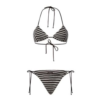 MC2 Saint Barth Triangle Bikini (Annabelle + Marielle) - female - MC2 Saint Barth - Bikinis - Brown - L - Swimwear