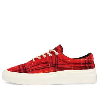 Converse Skid Grip Low Twisted Plaid - Haute Red 169219C