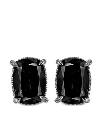 Anabela Chan 18kt white gold Wing diamond earrings - Black