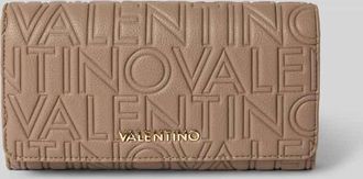 Valentino Handbags Portemonnaie mit Label-Applikation Modell PANSY in Taupe, Größe 1