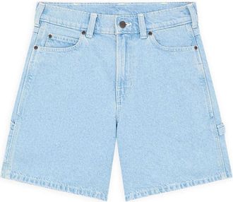 Dickies 993 7 Inch Carpenter Short - Dames - Denim shorts - Blauw - W29 - Katoen - Korte Broeken