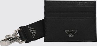 Emporio Armani Faux Leather Card Holder and Keychain Gift Set