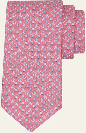 Ferragamo Mens Penguin on Sled Silk Tie