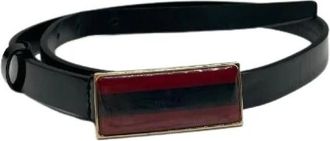 Gucci Pre-owned Vintage Riem - unisex - Vintage Accessoires - Zwart - ONE Size - Leer - Vintage