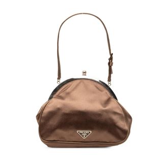Prada Pre-owned Prada Satin Kiss Lock Handbag Ladies WWABT78PFUFKQM73