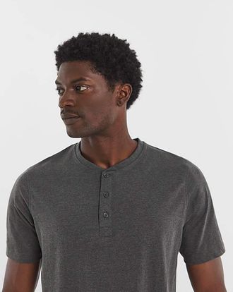 Jacamo Short Sleeve Grandad T-Shirt Long