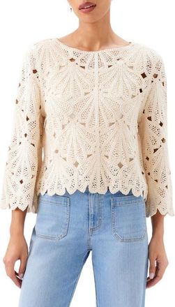 Karen Kane Flare Sleeve Top in Natural at Nordstrom, Size Medium